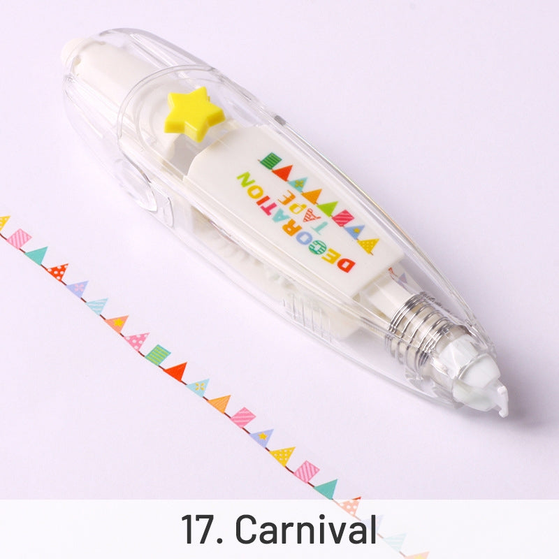 Creative Cartoon Decorative Tape Pen sku-17