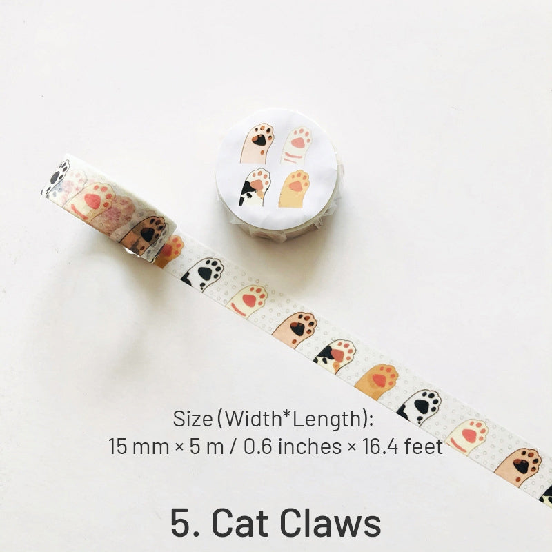 Cat Washi Tape - Cat in a Row