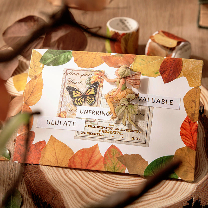 Creative Fallen Leaves Decorative Washi Tape Sticker b4