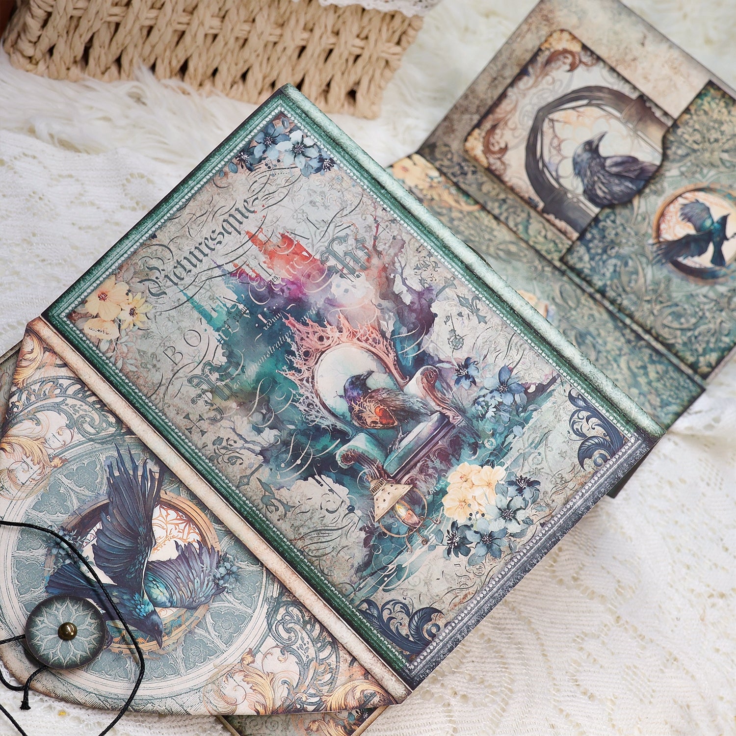 Crow Castle Handmade Junk Journal Folio Kit - Stamprints2