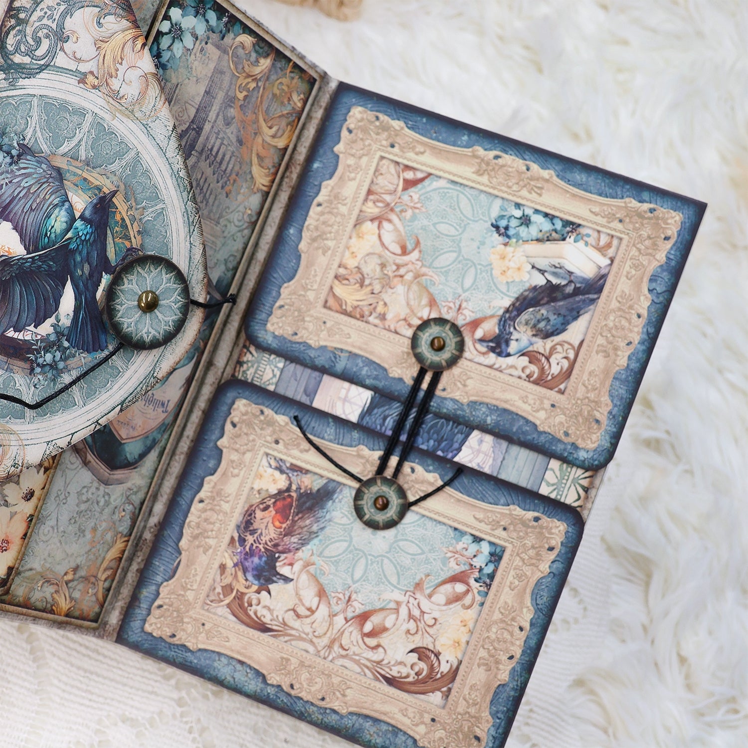 Crow Castle Handmade Junk Journal Folio Kit - Stamprints4