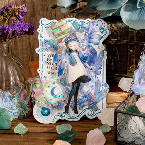 Crystal PET Stickers - Moon, Butterfly, Bottle, Magic, Flower b3