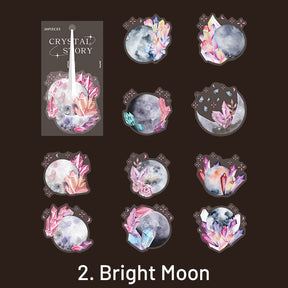 Crystal PET Stickers - Moon, Butterfly, Bottle, Magic, Flower sku-2