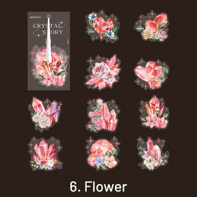 Crystal PET Stickers - Moon, Butterfly, Bottle, Magic, Flower sku-6