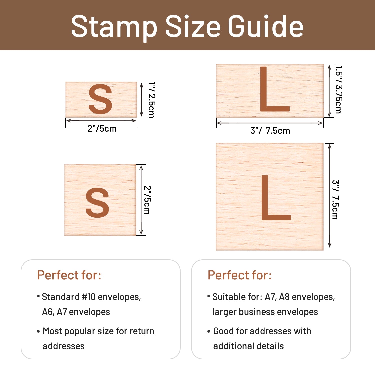 Custom Address Wooden Rubber Stamp100