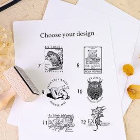 Custom Animal Series Book Wooden Rubber Stamps (14 Designs)5