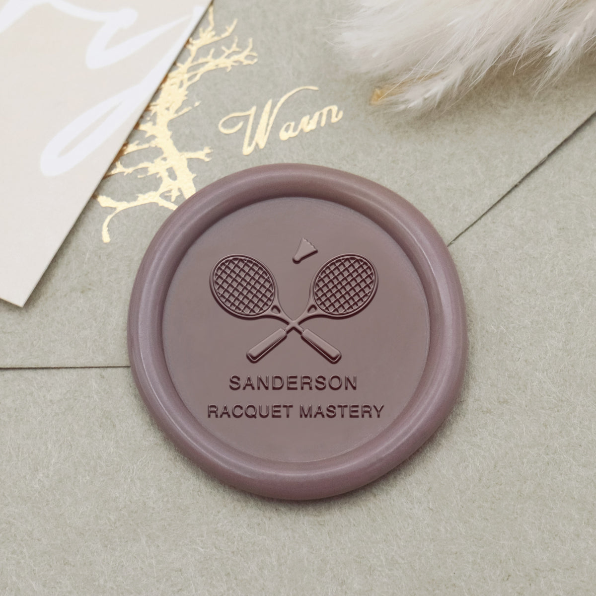 Custom Badminton Name Wax Seal Stamp - Stamprints1