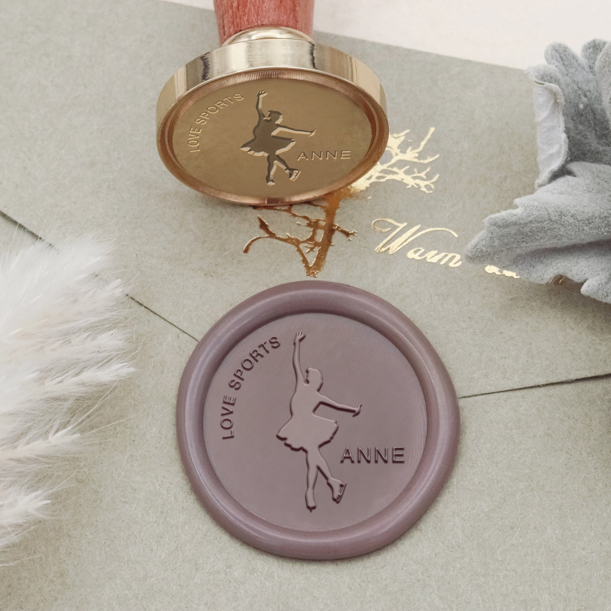 Custom Ballet Dance Name Wax Seal Stamp - Stamprints