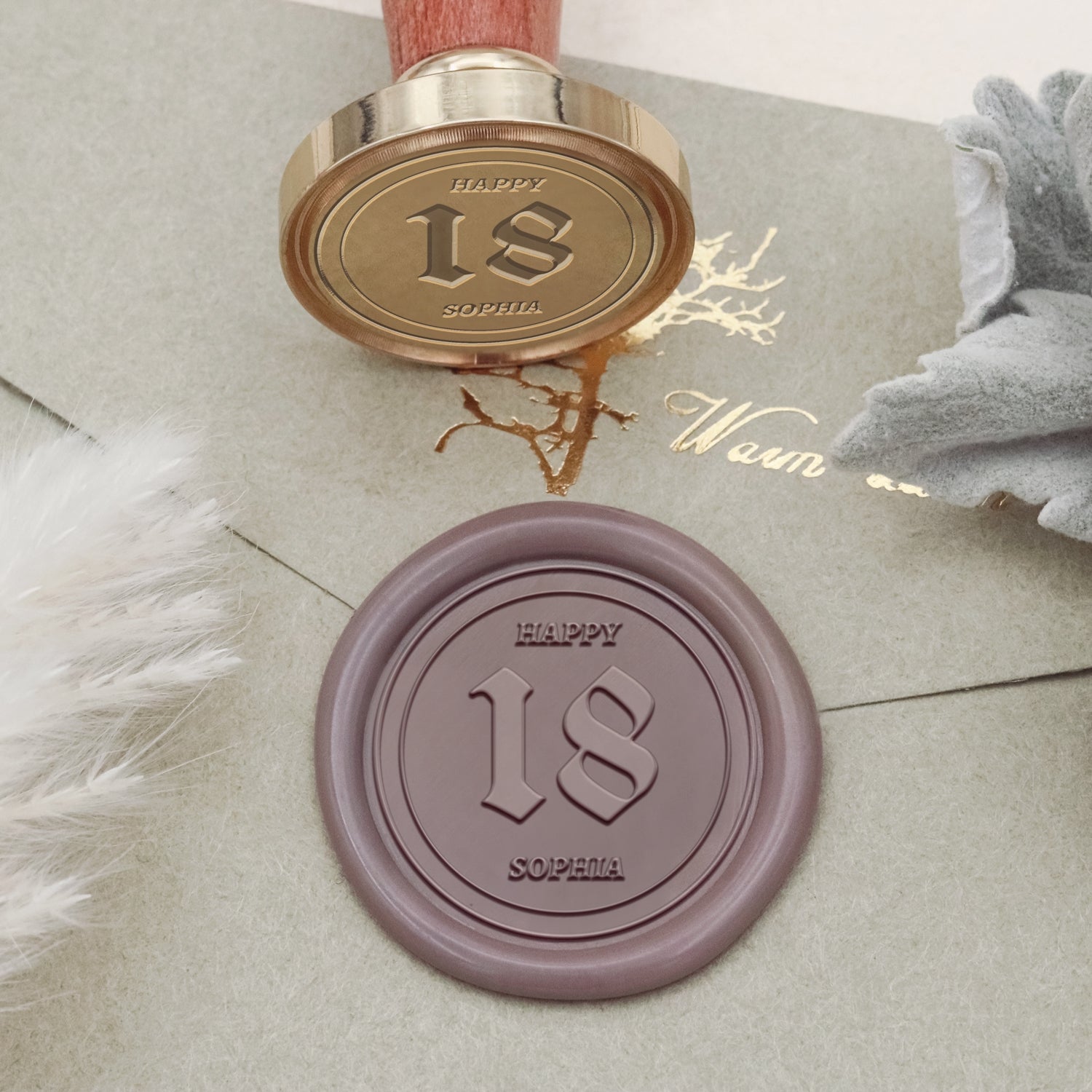 Custom birthday Wax Seal Stamp  (27 Designs) 2