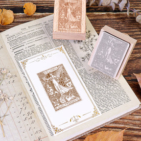 custom book rubber stamp usage book cover