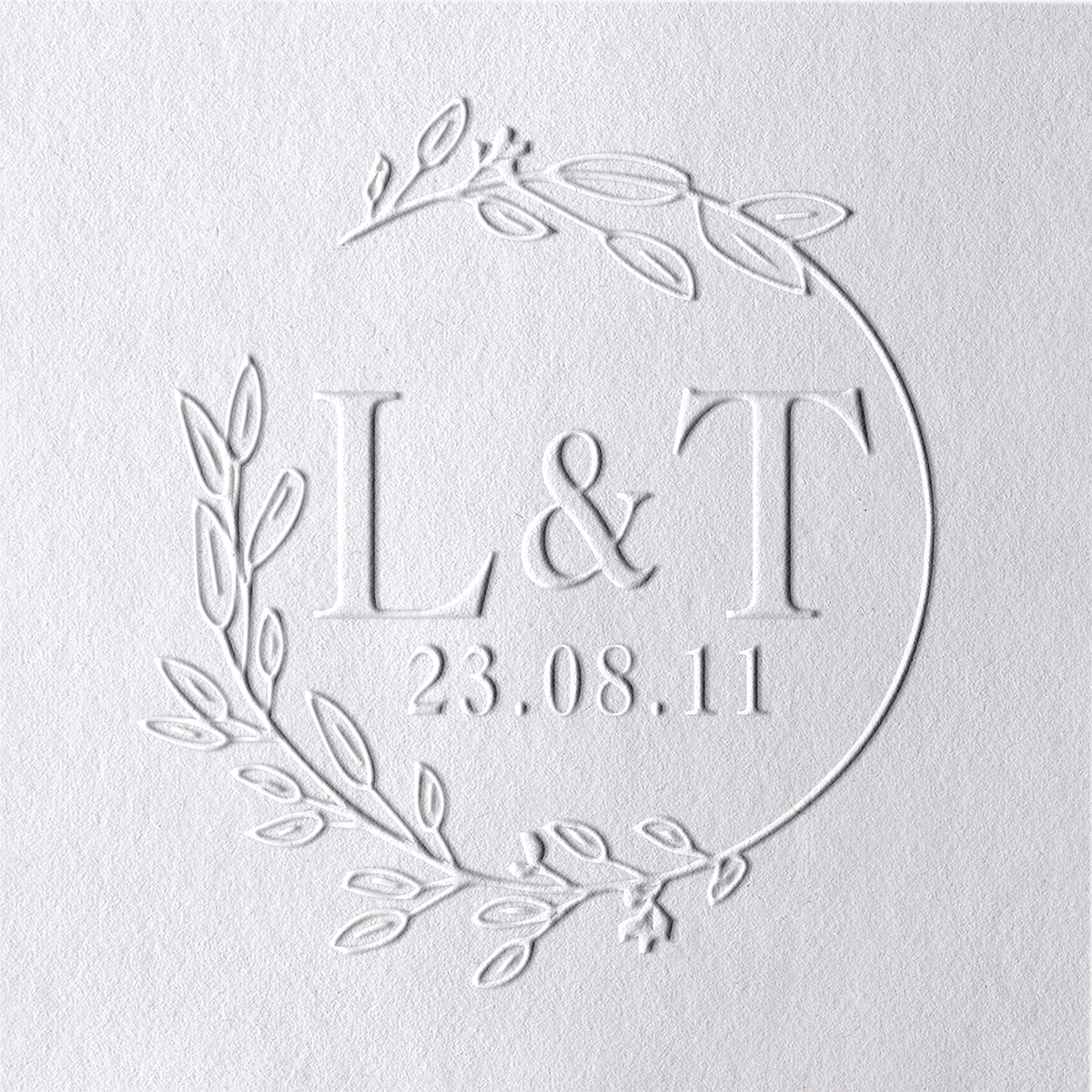 Custom Branch and Initials Monogram Wedding Embosser 31