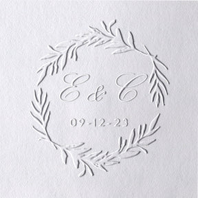 Custom Branch Initials Wedding Monogram Embosser 15