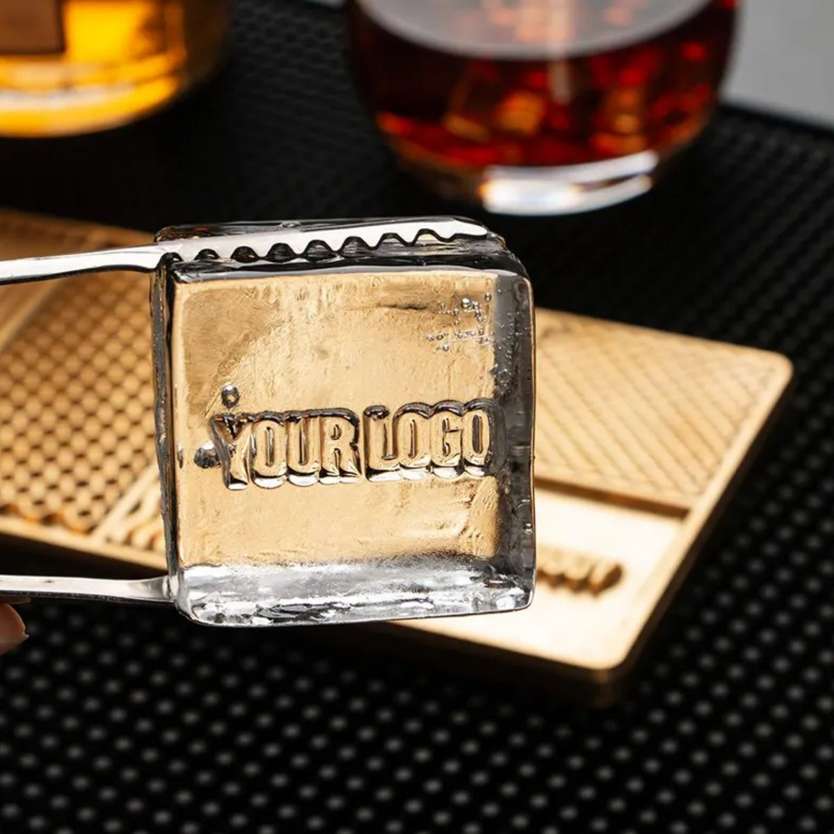 Custom Brass Ice Cube Plate2