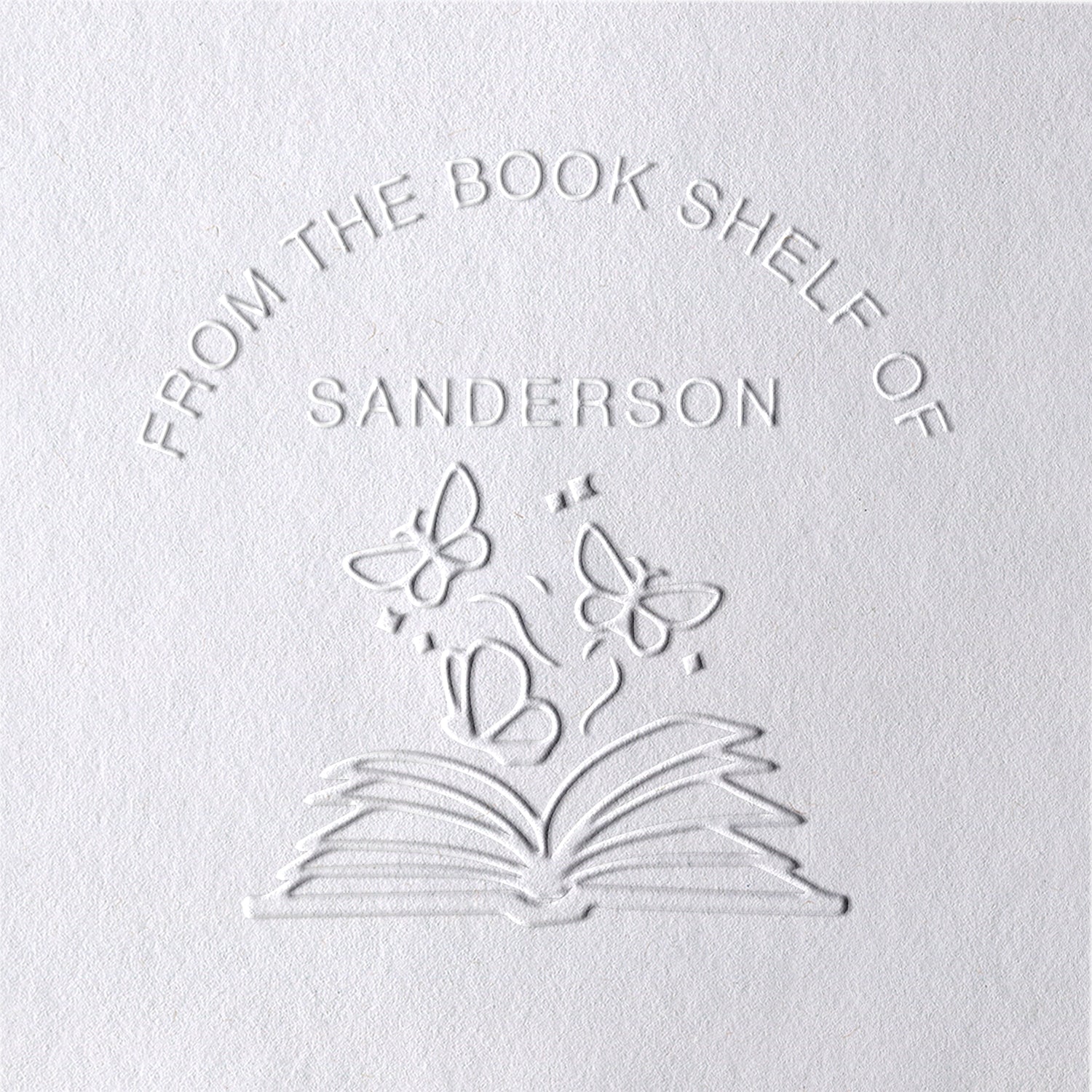 Custom Butterfly Book Embosser Custom Butterfly Book Embosser8-11