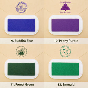 Custom Christmas Address Rubber Stamp (18 Designs) sku3
