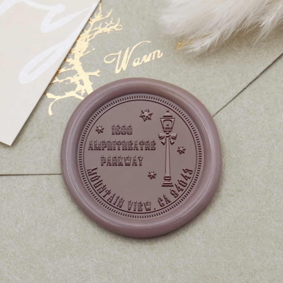 Custom Christmas Address Wax Seal Stamp (27 Designs)-21 1
