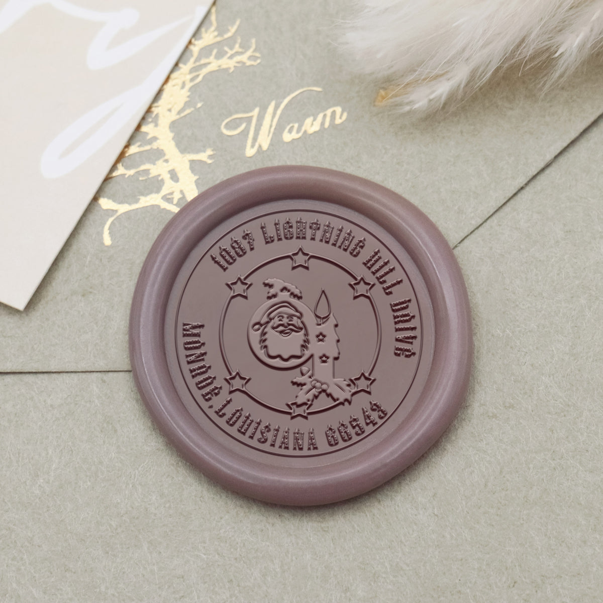 Custom Christmas Address Wax Seal Stamp (27 Designs)-27 1