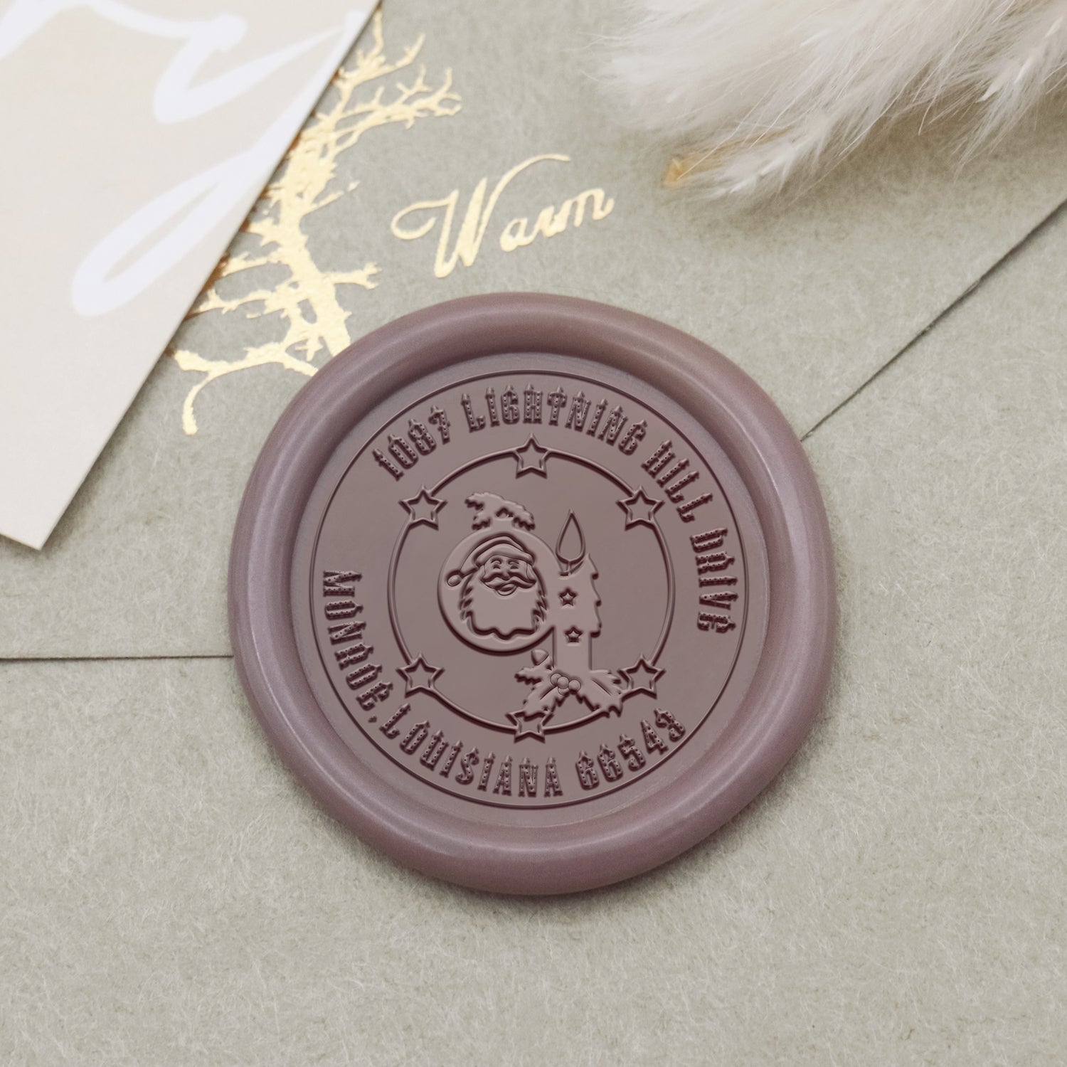Custom Christmas Address Wax Seal Stamp (27 Designs)-27 1