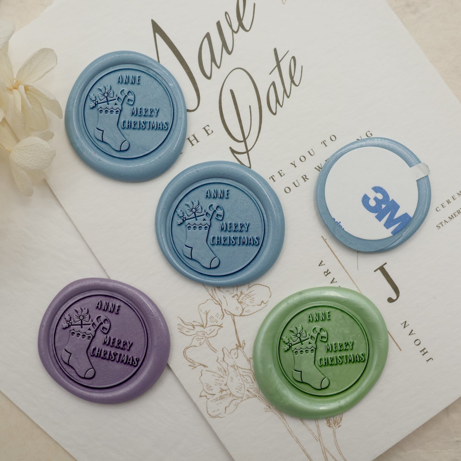 Custom Christmas Stocking Name Wax Seal Stamp2