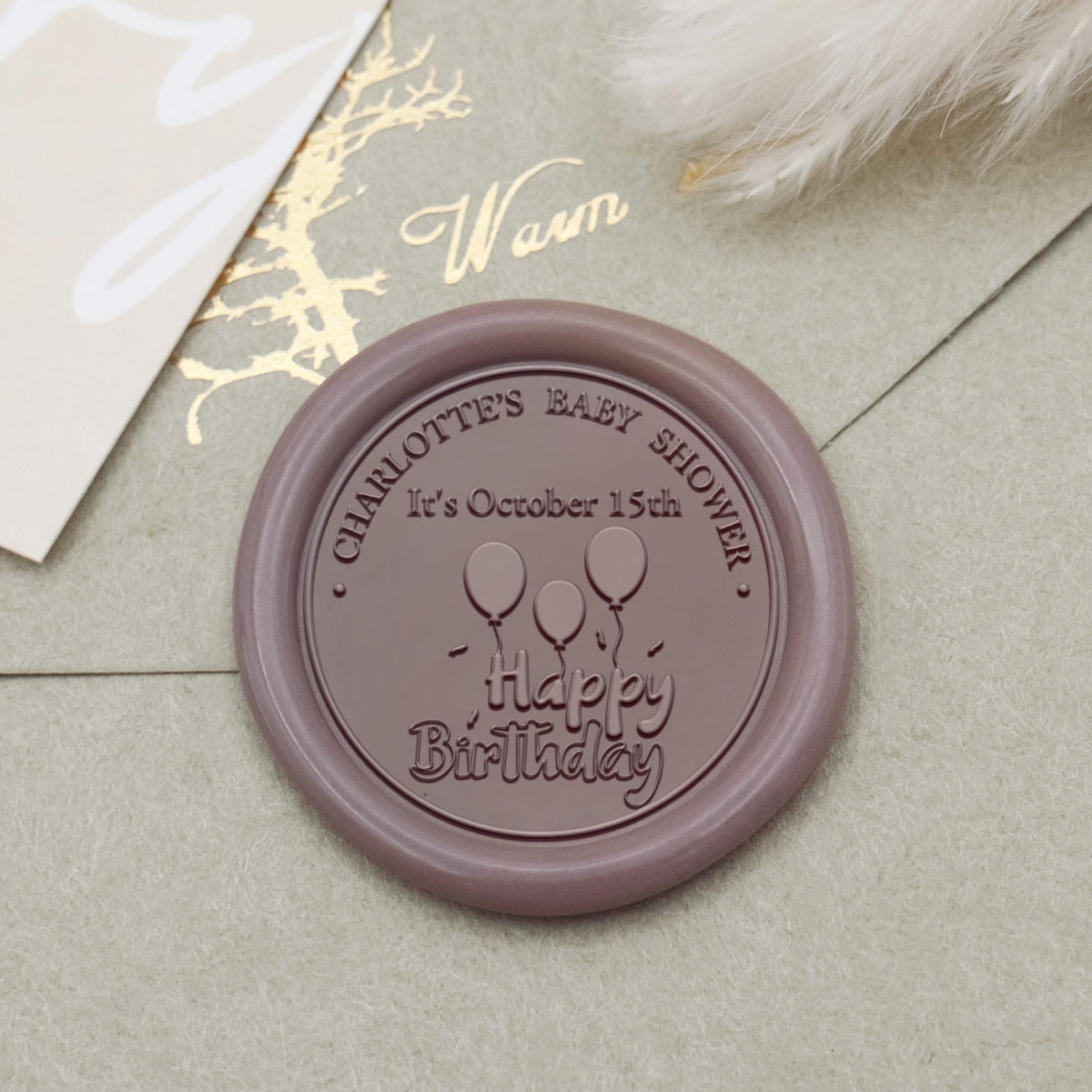 Custom Crown Birthday Wax Seal Stamp - 26 1