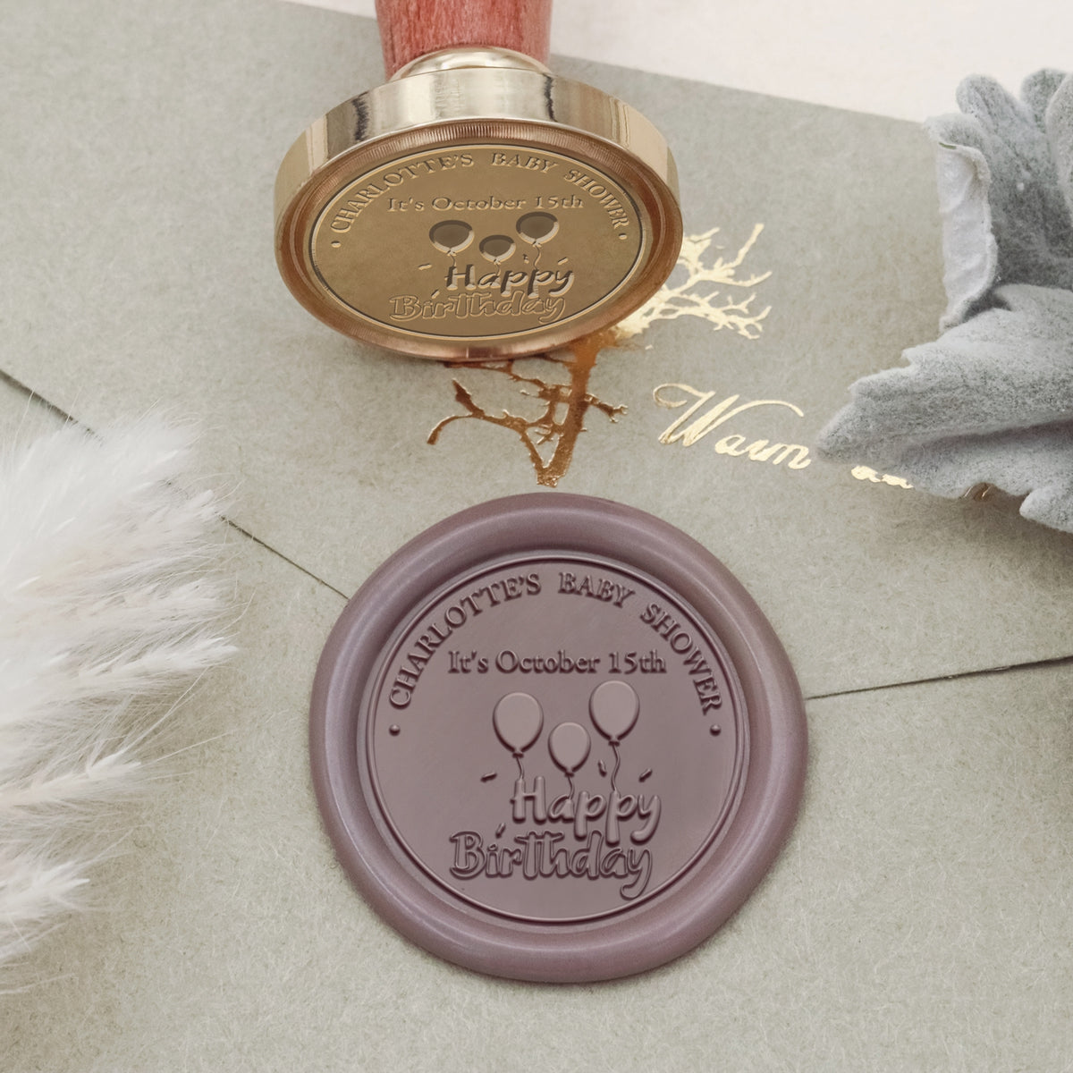 Custom Crown Birthday Wax Seal Stamp - 26 2