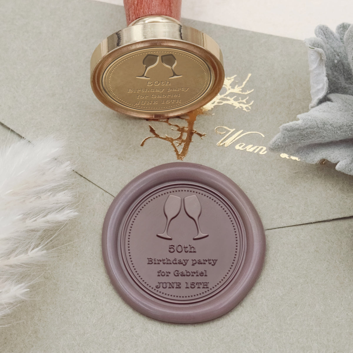 Custom Crown Birthday Wax Seal Stamp - 27 2