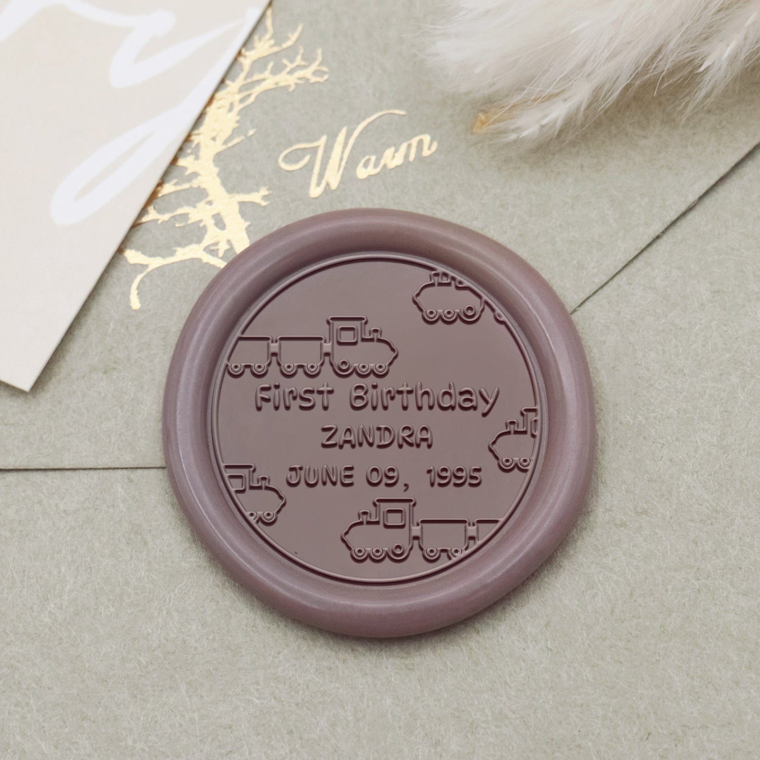 Custom Crown Birthday Wax Seal Stamp-6 1
