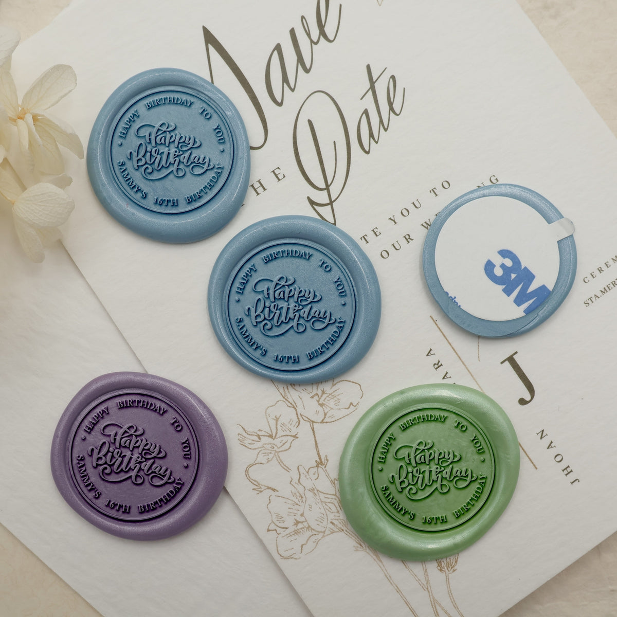 Custom Crown Birthday Wax Seal Stamp-8 3