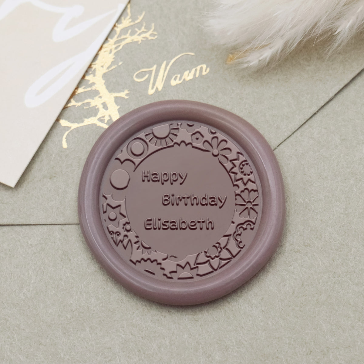 Custom Crown Birthday Wax Seal Stamp-9 1