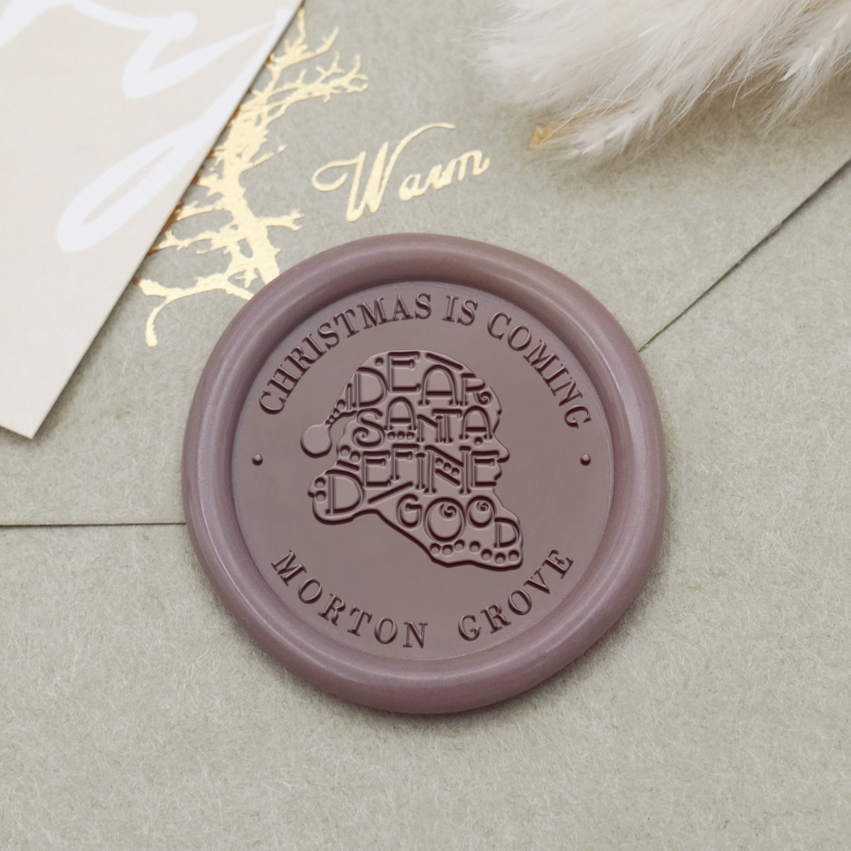 Custom Dear Santa Christmas Name Wax Seal Stamp1