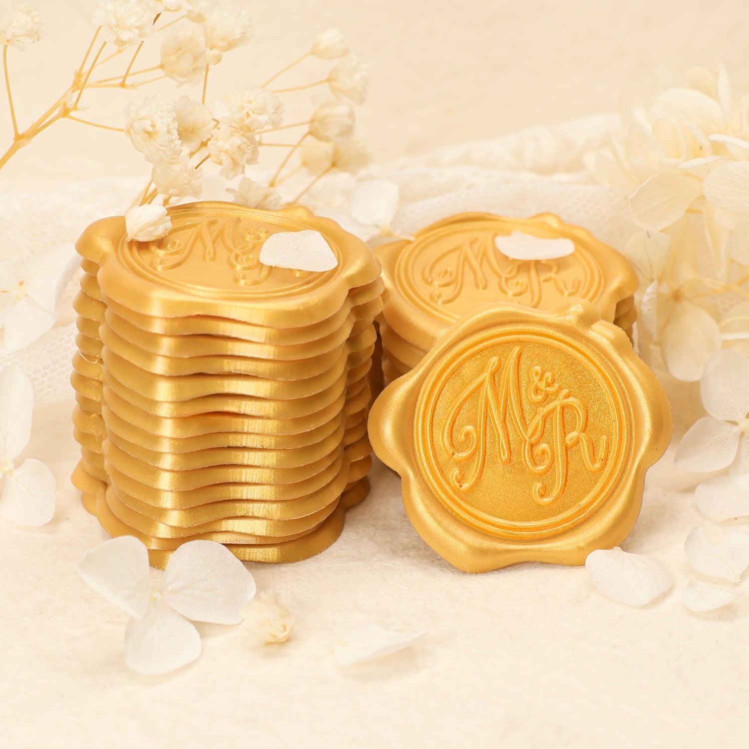 Custom Design Self-Adhesive Wax Seal Stickers with Your Artwork(100 Pieces) 10