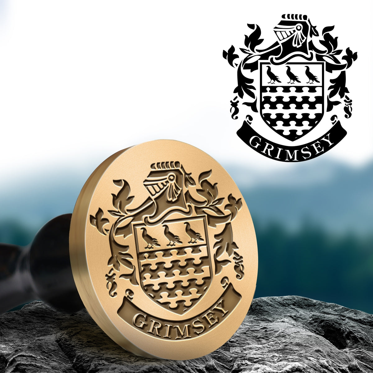 Custom Design Wax Seal Stamp with Your Artwork -Family Crest family crest