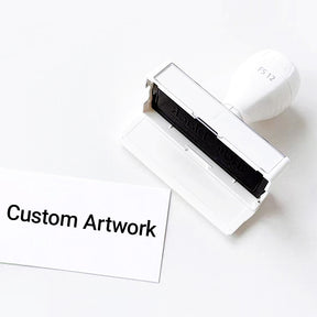 Custom Design White Photosensitive Stamp With Your Artwork a