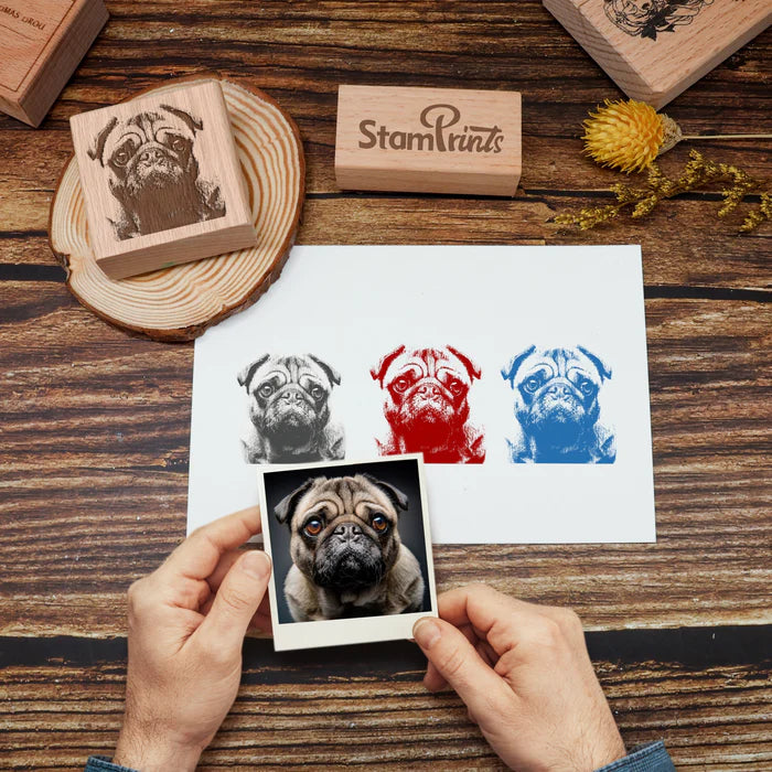 Custom Design Wooden Rubber Stamp With Your Artwork