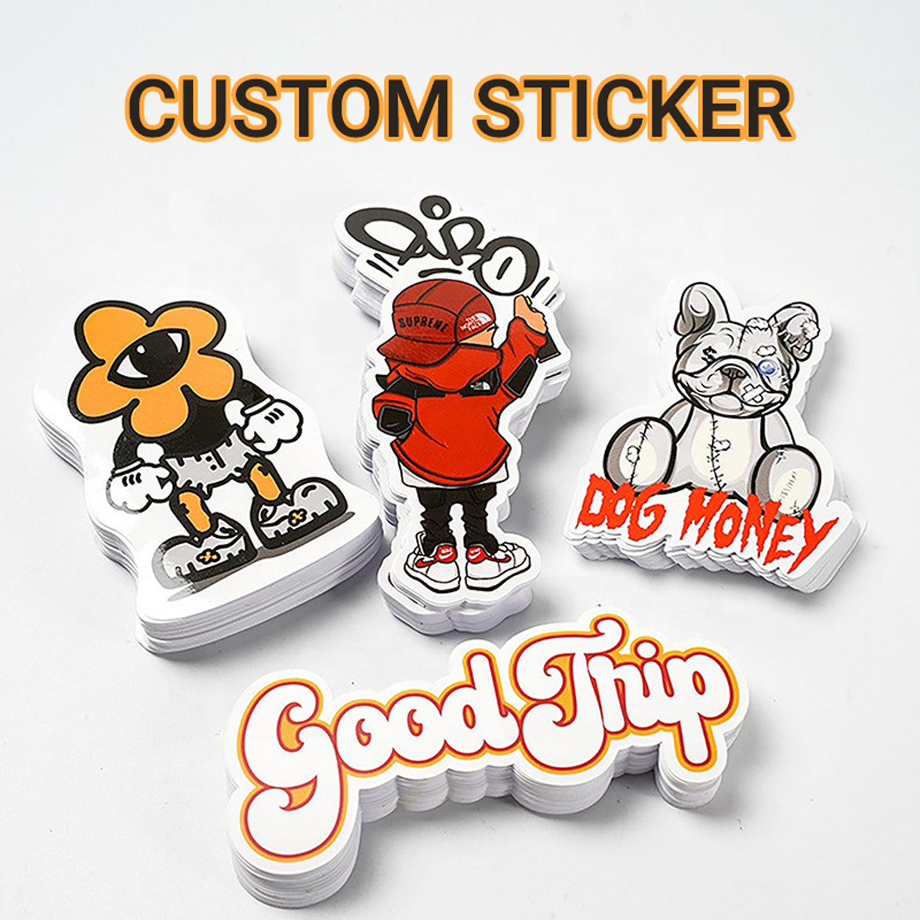 Custom Die-Cut Stickers in Six Premium Materials for Brand Brilliance ...