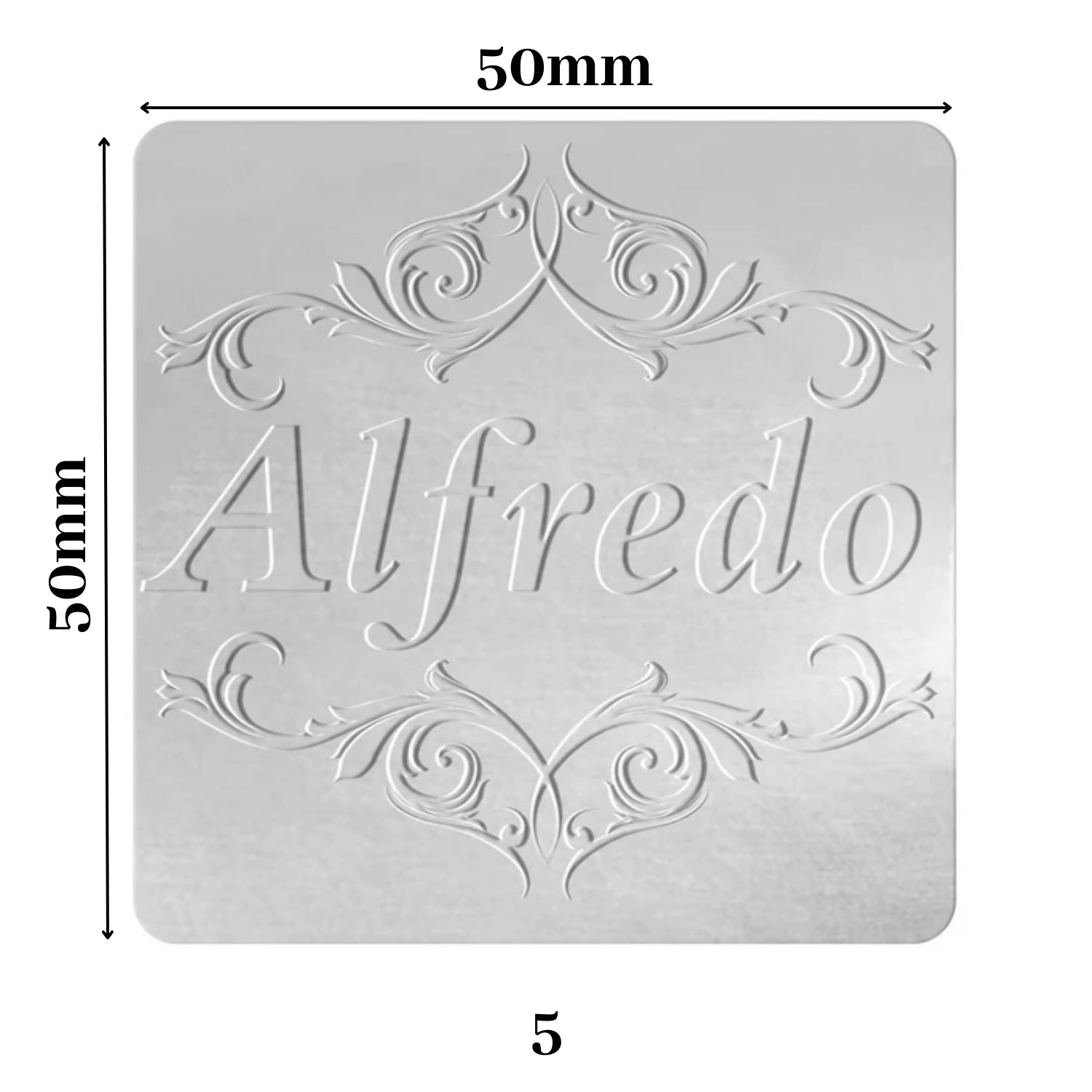 Custom Emossed Label Sticker -Create A Tactile, Elegant, Premium Exprience 1110