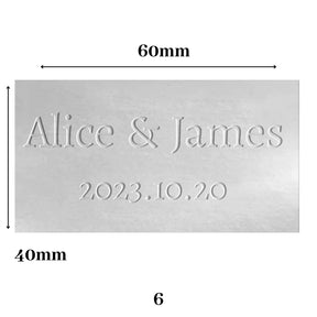 Custom Emossed Label Sticker -Create A Tactile, Elegant, Premium Exprience 1112