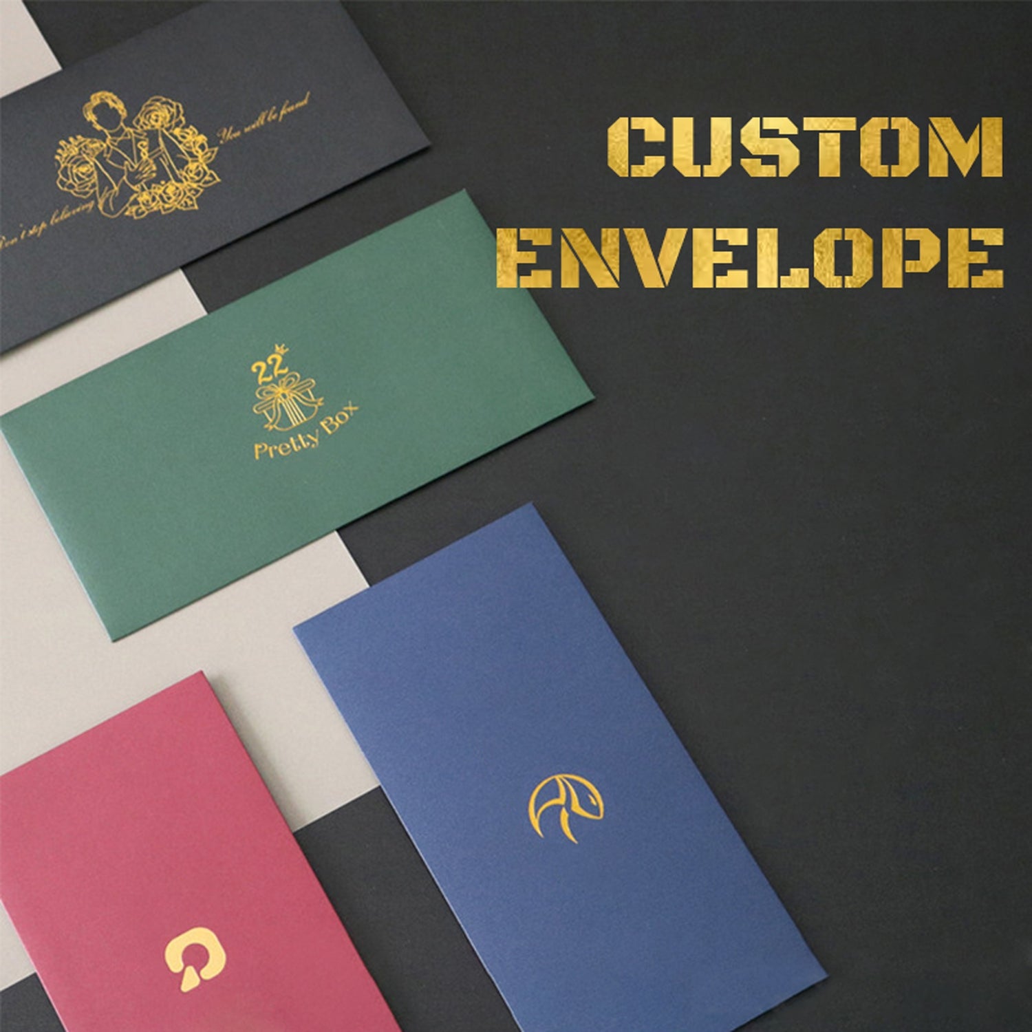 Embossed Envelope Design Custom Foil Stamped Envelopes - Premium Business Stationery | Stamprints