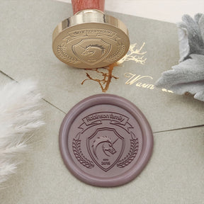 Custom Family Crest Wax Seal Stamp - Style 8 8-2