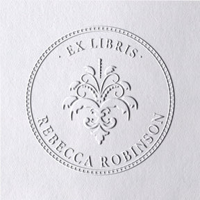 Custom Fleur de Lys Ex Libris Book Embosser2