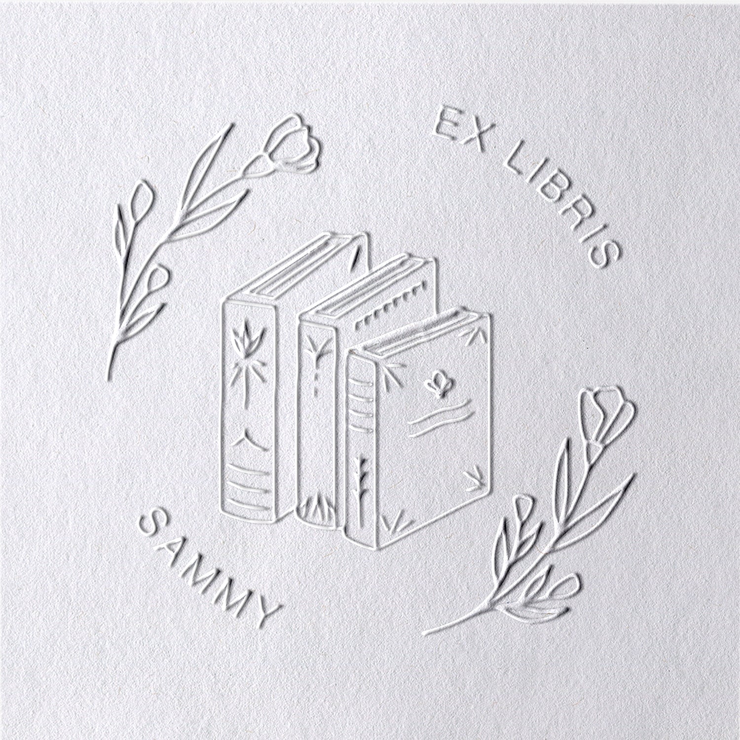 Custom Flower Book Embosser Custom Flower Book Embosser4-11