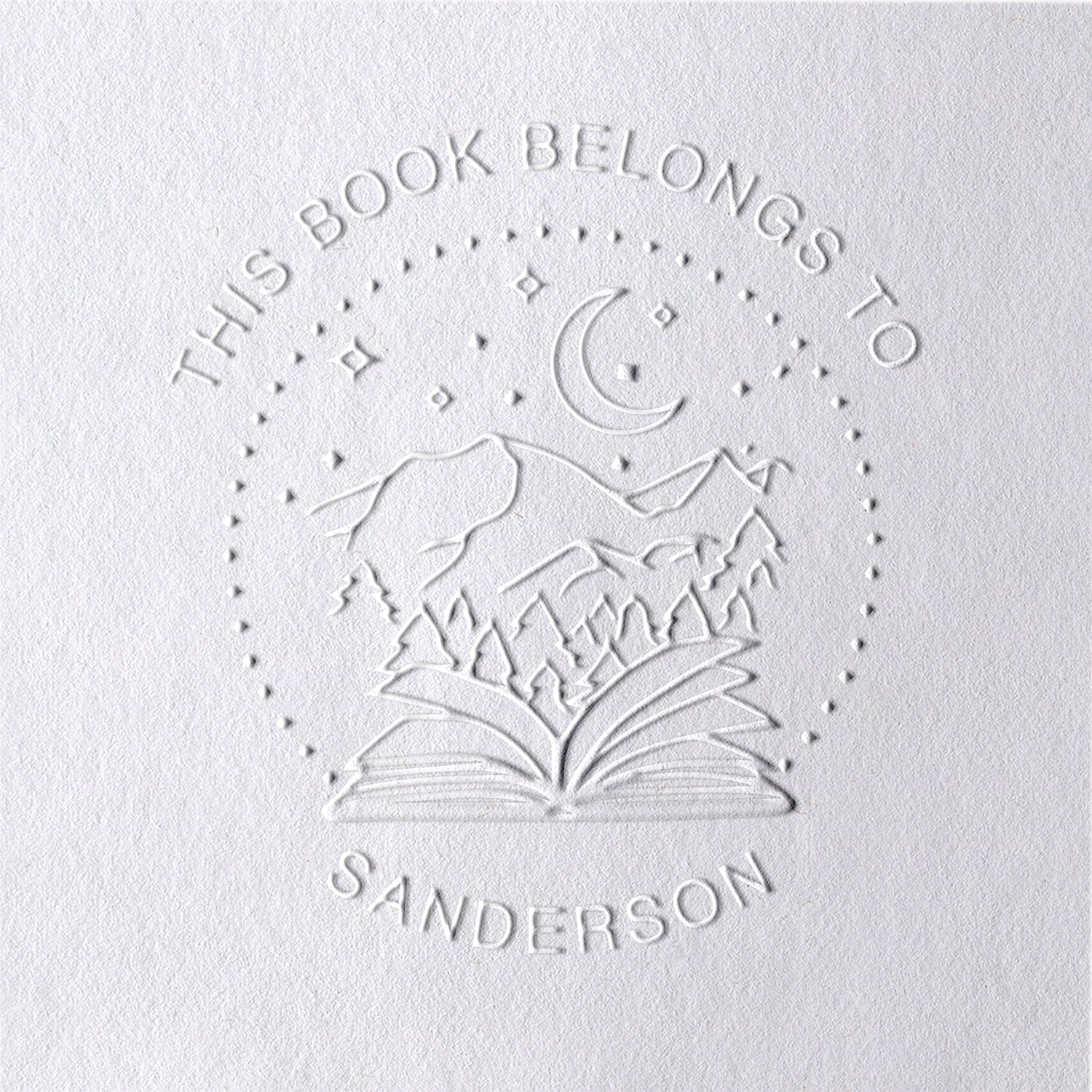 Custom Forest Night Sky Book Embosser Custom Forest Night Sky Book Embosser18-11