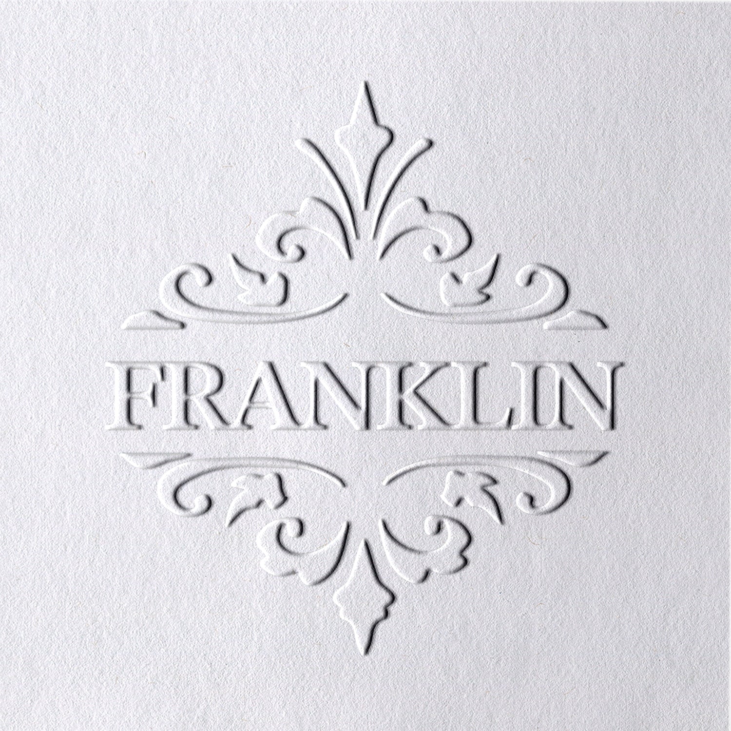 Custom Four-Pointed Star Name Embosser 81