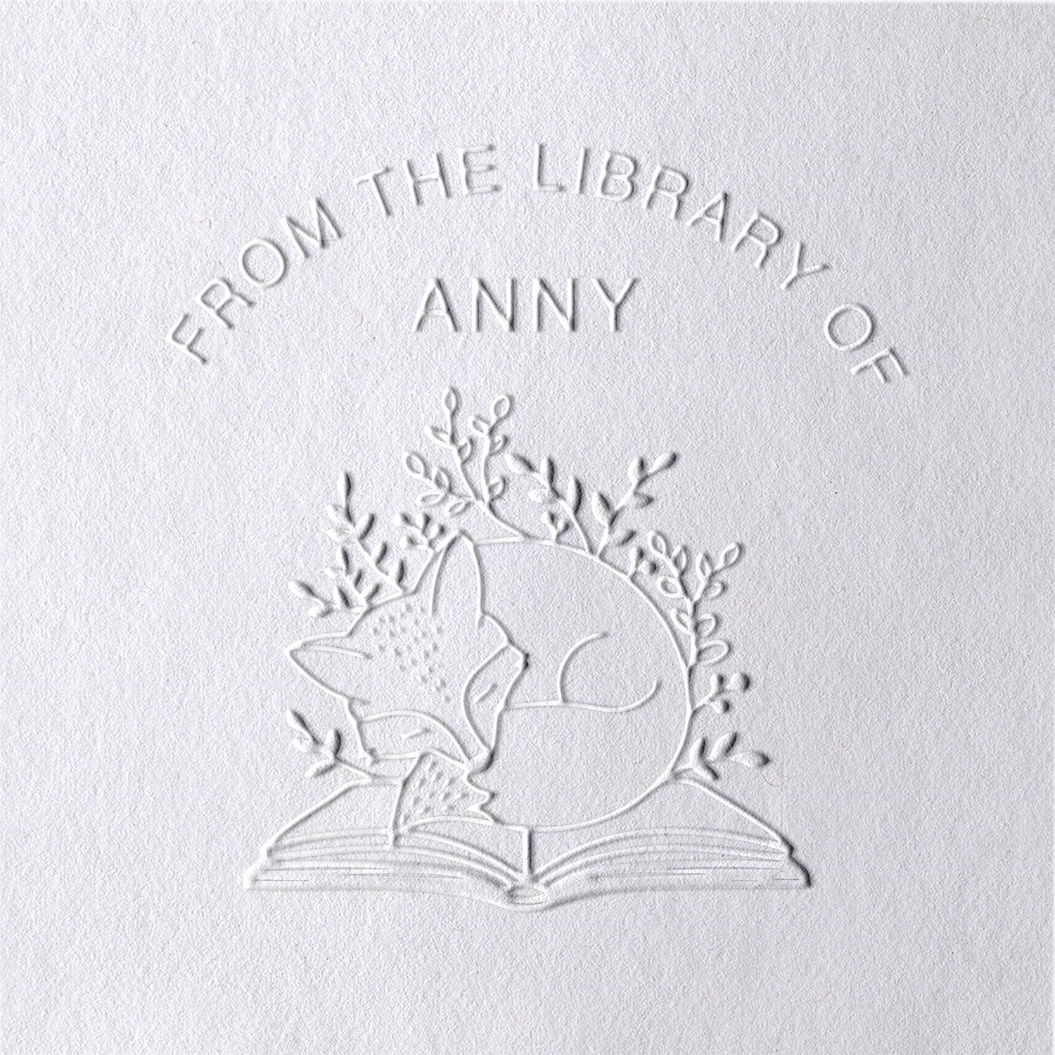 Custom Fox Book Embosser Custom Fox Book Embosser13-11