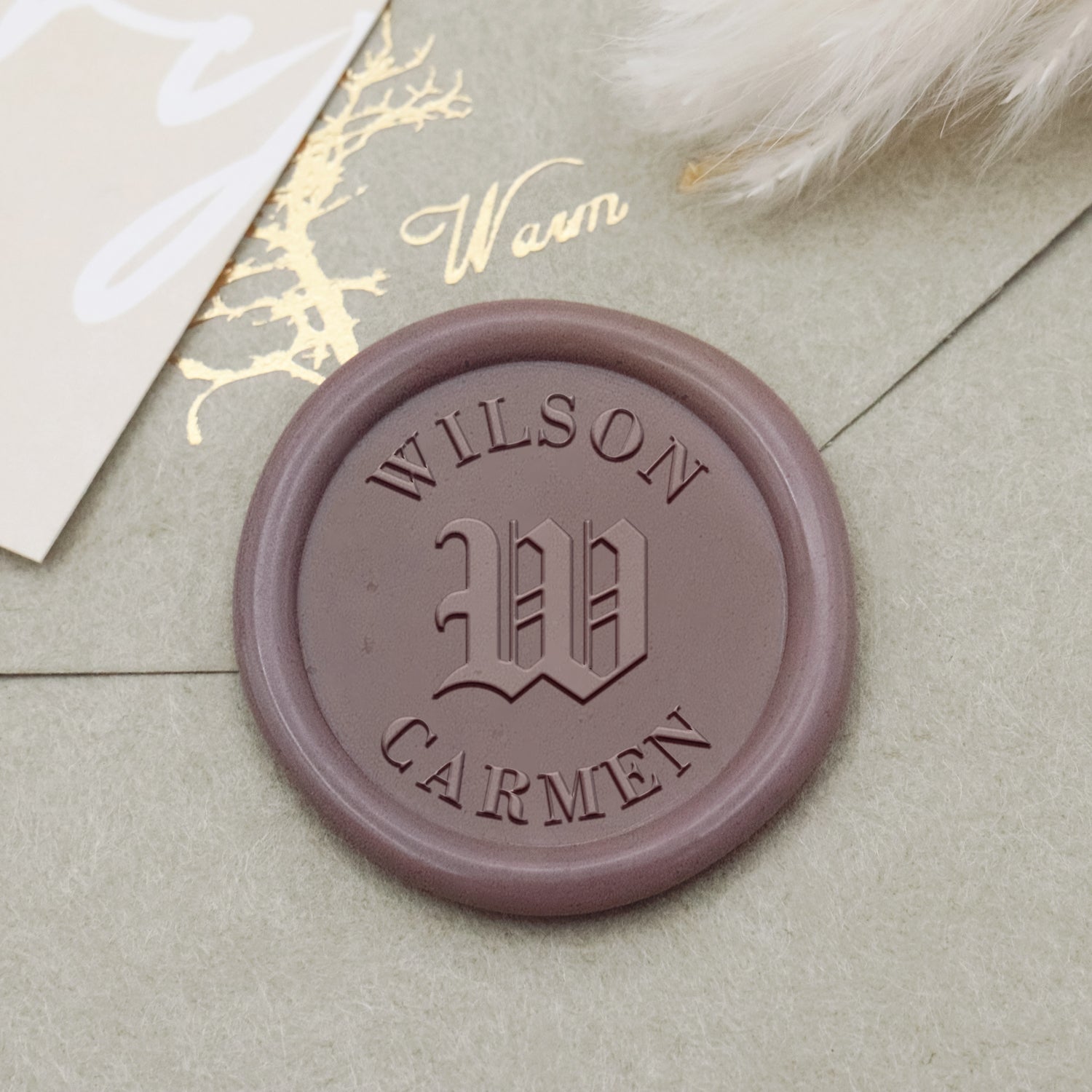 Gothic Initial Wax Seal Stamp - Wax Stamp & Wax Seals
