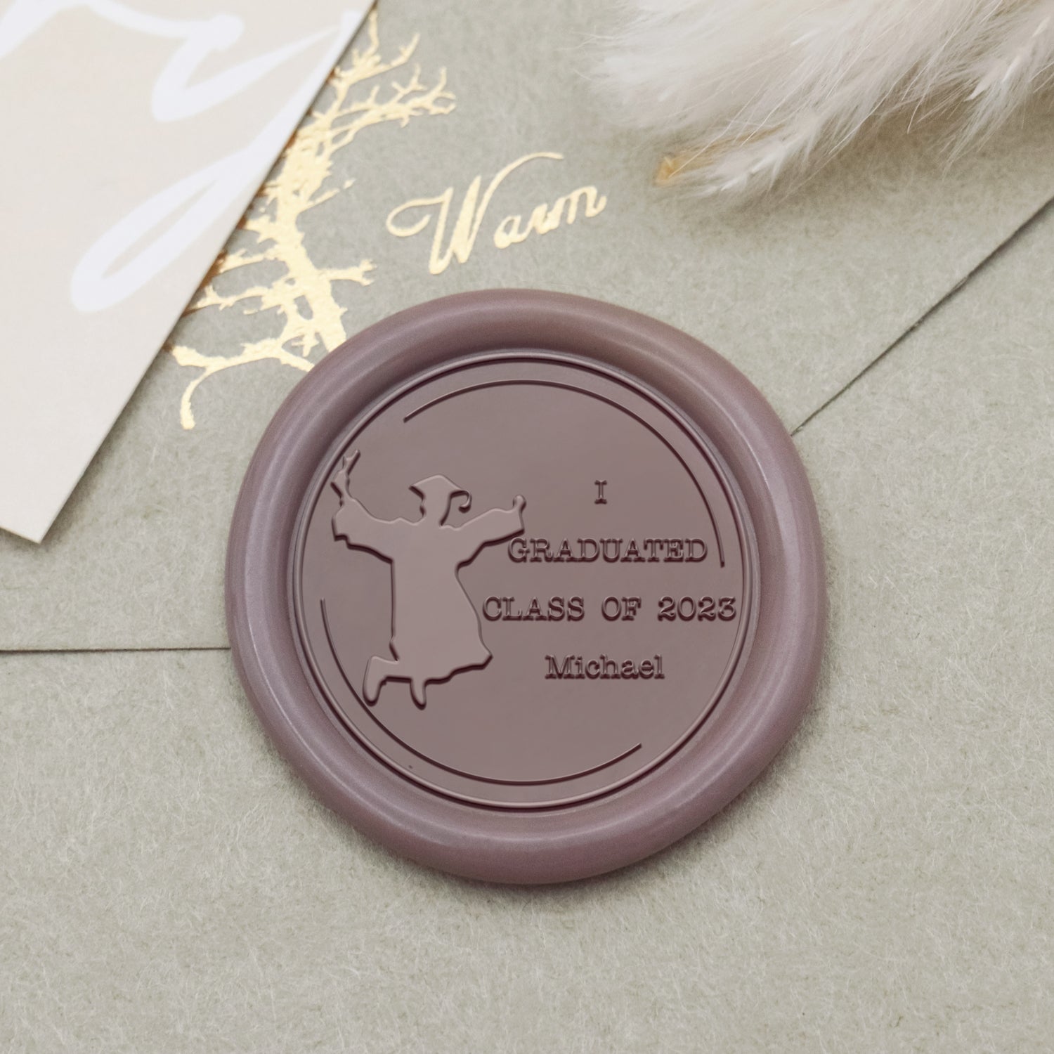 Custom Graduation Wax Seal Stamp - Style 11 1