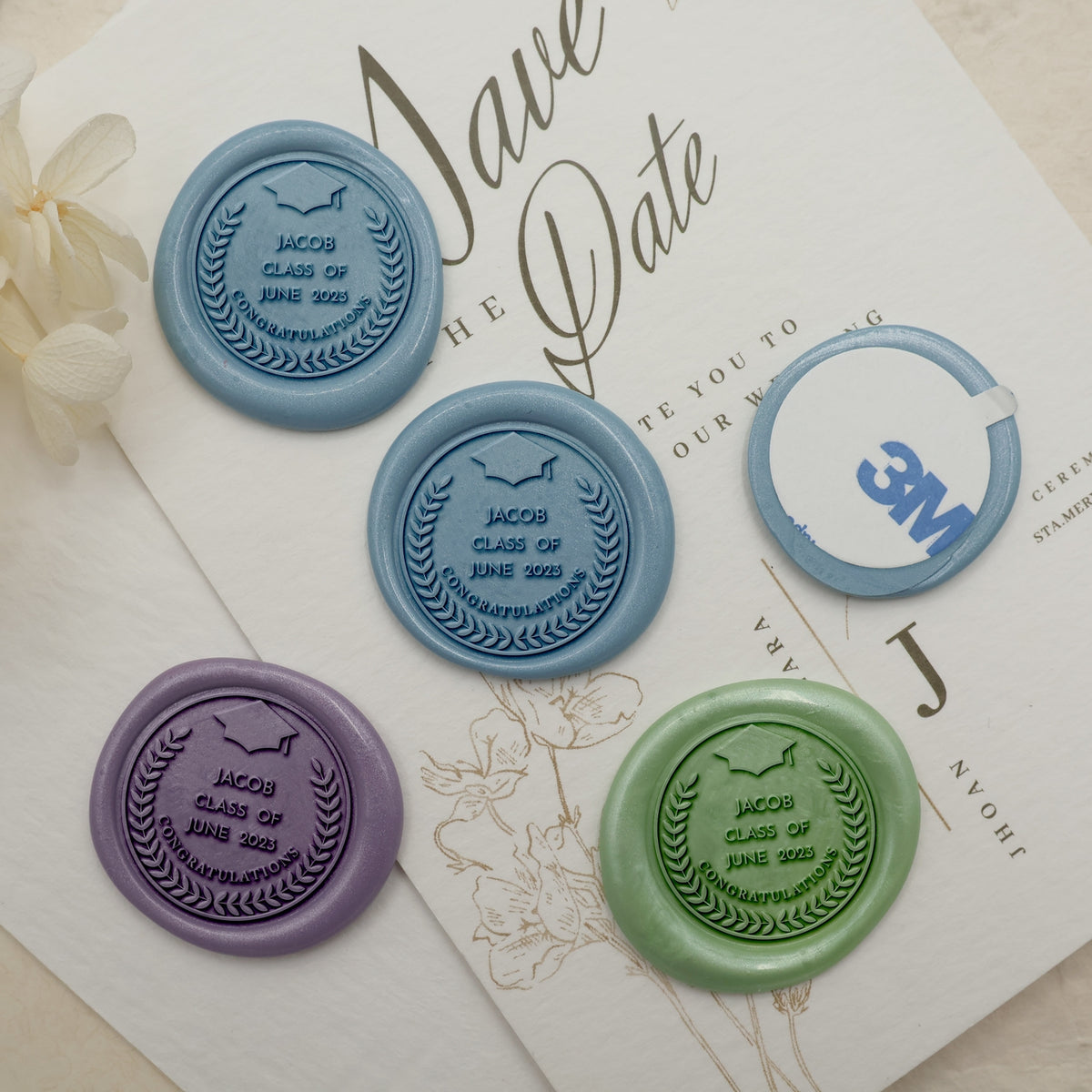 Custom Graduation Wax Seal Stamp - Style 22 3
