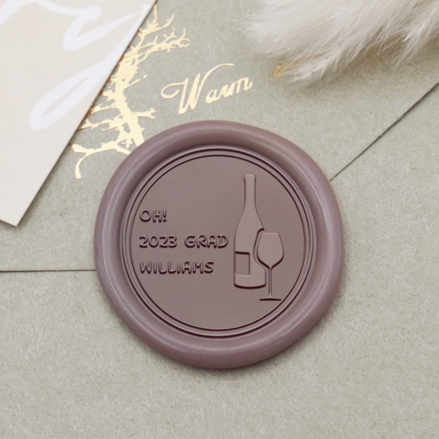 Custom Graduation Wax Seal Stamp - Style 25 1