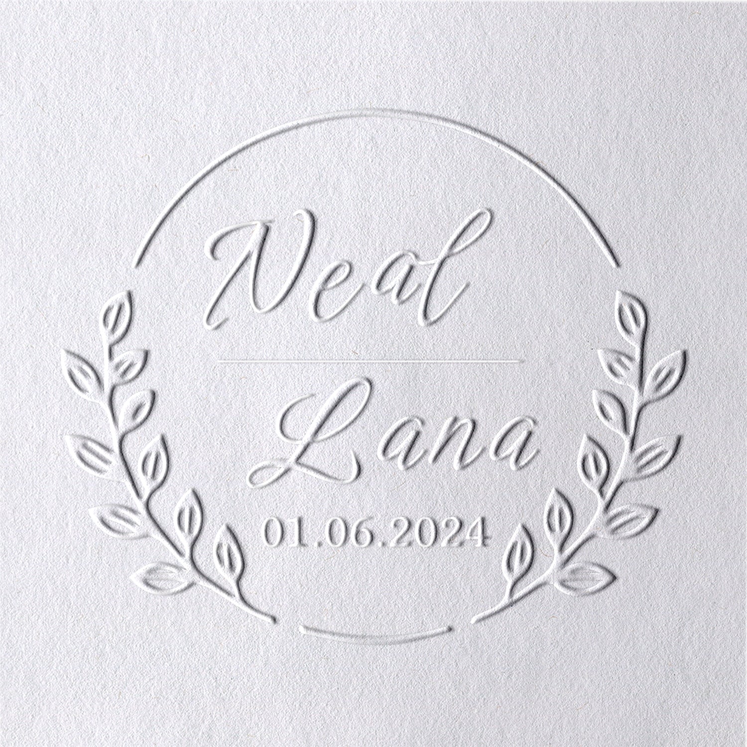 Custom Growing Buds Wedding Embosser 251