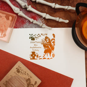 Custom Halloween Address Rubber Stamp 3